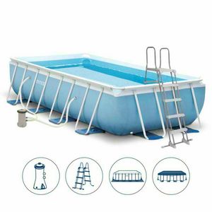Above ground pool Intex 26778 ex 28318 rectangular Prism Frame 488x244x107 - 26778, Rectangular pool for outdoor use with cover