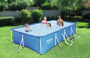 Bestway 56424 Rectangular Above Ground Swimming Pool Steel Pro 400x211x81 cm - 56424, Above-ground swimming pool of superior quality