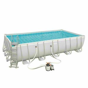 Bestway 56471 Frame POWER STEEL Rectangular Above Ground Pool 671x366x132 - 56471, Medium size above ground pool