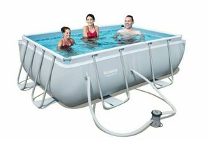 Bestway 56629 Power Steel Above Ground Rectangular Swimming Pool 282x196x84cm - 56629, Swimming pool in carefully selected materials