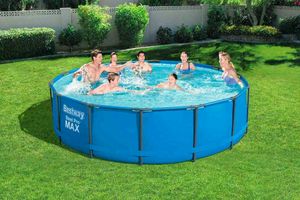 Bestway 56950 Above Ground Pool Round Steel Pro MAX 427x107 cm - 56950, Above ground pool of great stability and durability