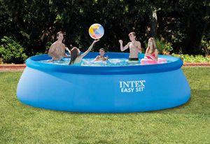 Intex 26166 Ex 28166 Easy Set Above Ground Inflatable Round Pool 457x107, Above-ground inflatable pool