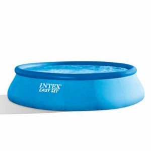 Intex 28166 Easy Set above ground inflatable pool round 457x107 - 28166, Above-ground inflatable pool with ladder