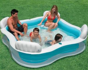 Intex 56475 inflatable pool 4 Seats spa - 56475, Inflatable square pool for 4 people
