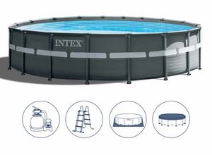Intex Swimming Pool 26330 Ex 26332 Ultra Frame Round 549x132, Round swimming pool above ground