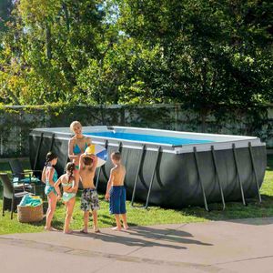 Intex Swimming Pool 26356 Ex 26352 Ultra Frame Rectangular 549x274x132, Above ground pool for outdoor use