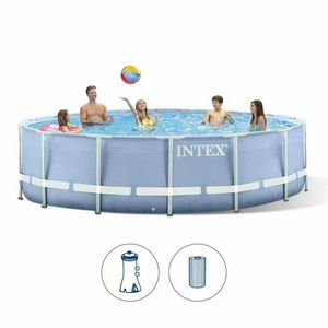 Round pool Intex 28712 Prisma Frame 366cm with filter pump - 28712, Above ground pool, steel structure