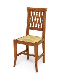 Art. 102, Classic style chair with straw seat
