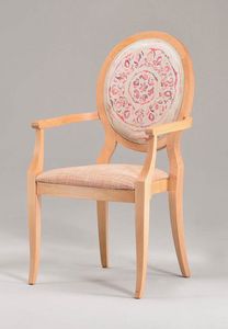 S11, Wooden chair with armrests