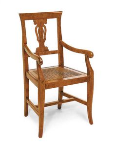 Art.103/A, Chair with seat in vienna straw