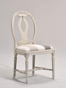 GUSTAVIA chair 8116S, Gustavian style chair with oval backrest