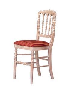 1070, Traditional dining chair, worked back, for Hotel