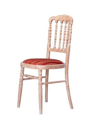 1070 STK, Chair with wooden structure, for historic café