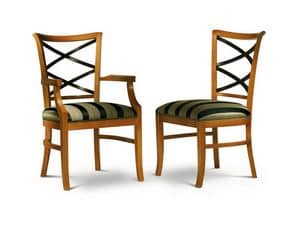 CROCI chair 8011S, Wooden frame chairs Historical coffee shop