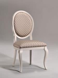 LICA chair 8432S, Dining chair, upholstered seat, for living room