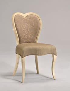 LOVE chair 8528S, Classic beech chair, heart-shaped backrest