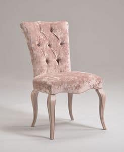 ROYAL chair 8494S, Classic chair in beechwood, padded, customizable