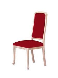 S01, Chairs with wooden frame, upholstered, for contract use