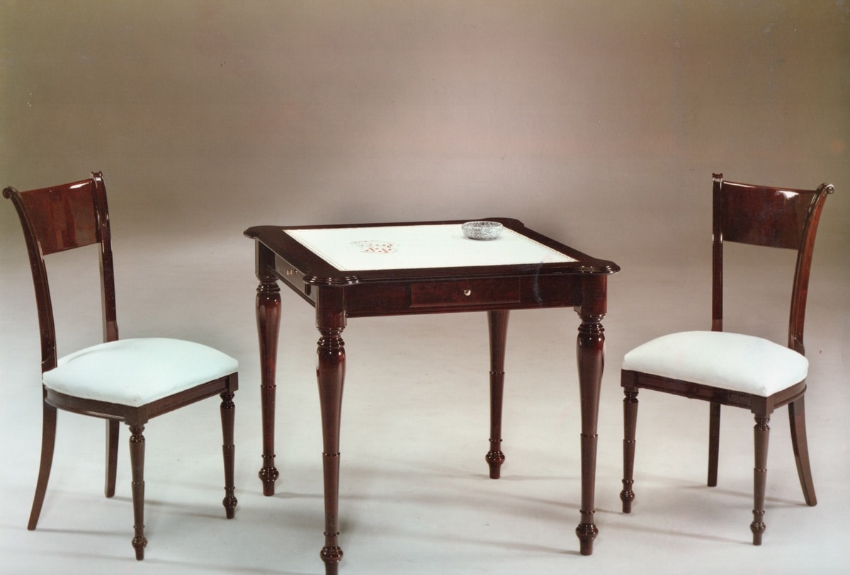2245 table, Table with leather top, English style