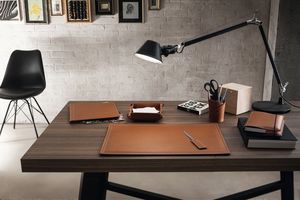 Ascanio 6pz, Desk pad, pen holder, paper knife for desk