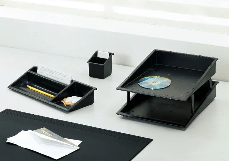 Desk Accessories In Colored Polymer, Colored Desk Accessories