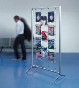 Koala-t/Archimede display, acrylic brochure holders and exhibitors, for banks