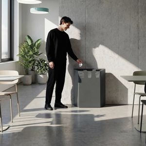Linear, Steel container for separate waste collection