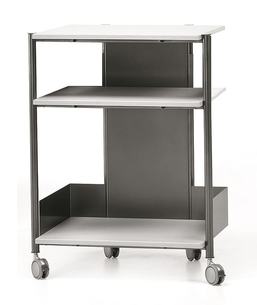 MULTIKOM 3007, Utility cart with wheels, for modern office