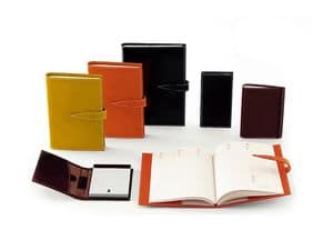 Volumi, Office accessories such as notebooks, diaries covered with leather