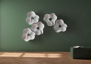 Clover, 3-dimensional  sound-absorbing element in the shape of a clover