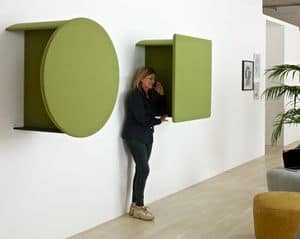 Kite Phone Booth, Sound-absorbing panels for calls corner