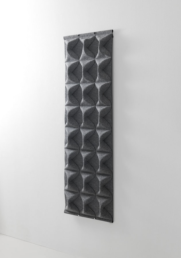 Klipper, Wall-mounted sound-absorbing element, with sinuous and undulating shapes