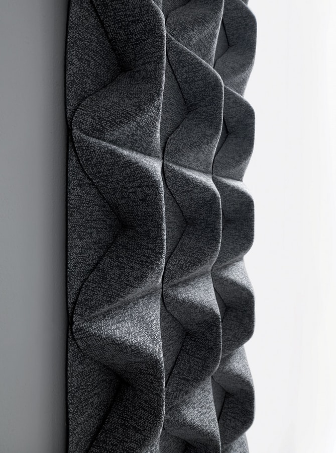 Klipper, Wall-mounted sound-absorbing element, with sinuous and undulating shapes