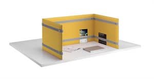 Pli Desk, Desk top partitions, for better acoustic comfort
