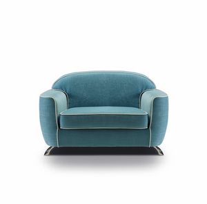 Charles, Armchair with rounded design