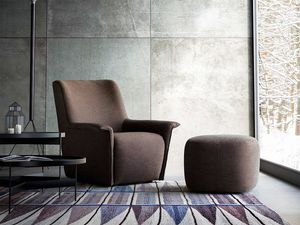 Dialogo, Modern armchair, in leather or fabric