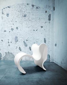 Fiocco, Design armchair, in elastic fabric