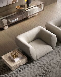 Forest armchair, Compact shape armchair and soft lines