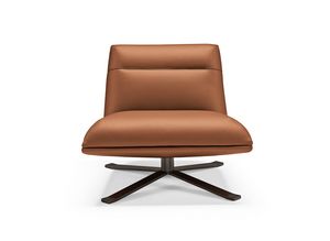 Scott, Armchair with large swivel base