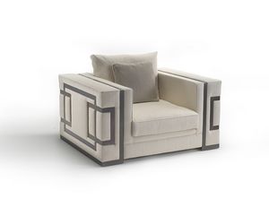 Vertigo, Modern armchair with metal decorations
