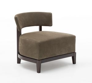 Circus, Armchair with curved backrest, for a maximal relax