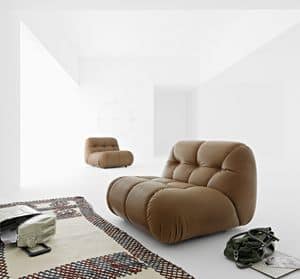 NUVOLONE armchair, Armchair design, soft and cloud-shaped