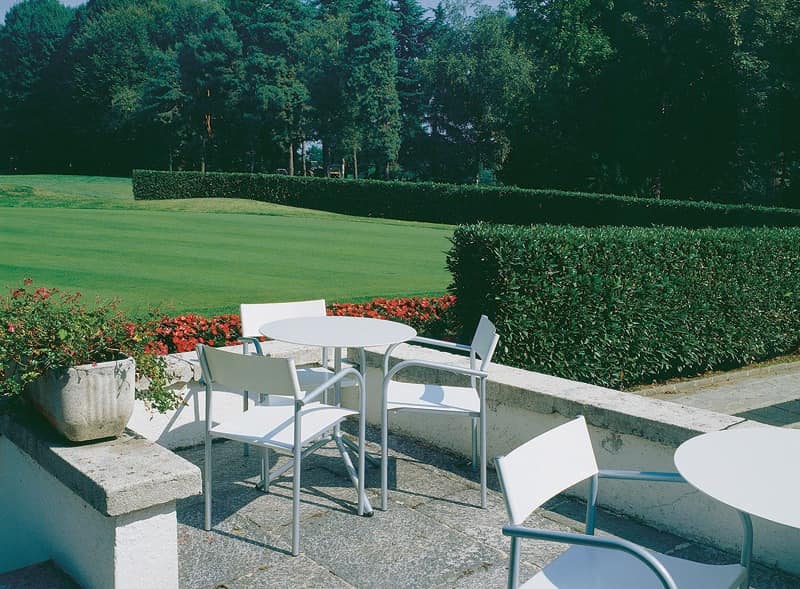 Espresso, Outdoor tables, with folding top, in lacquered aluminum
