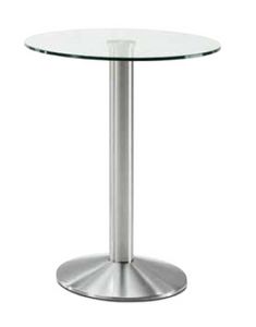 art. 4151-Tonda, Contract table with glass top