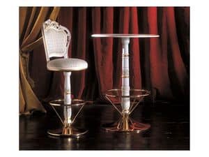 KAYLA tall bar table 8529T, Round high table, round base, for classic hotel