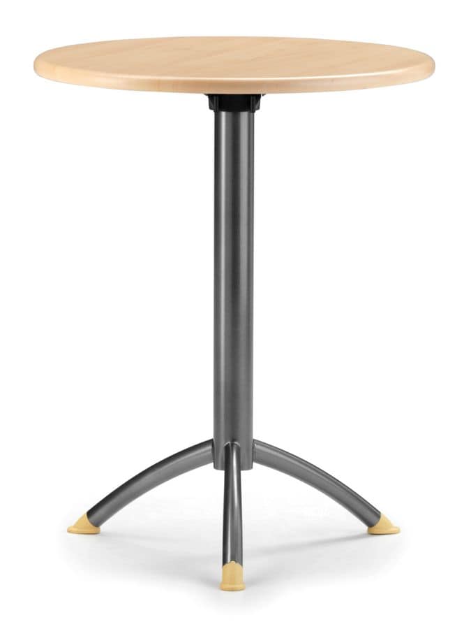 KOMBY 940, Bar table with metal base, round top