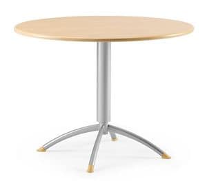 KOMBY 946, Small round table in metal and laminate, for bars