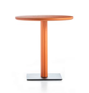 One, Table with round wooden top