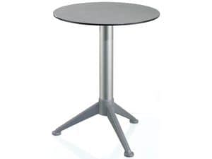 Table Ø 60 cod. 07/BG3A, Small round table with top in Alusystem