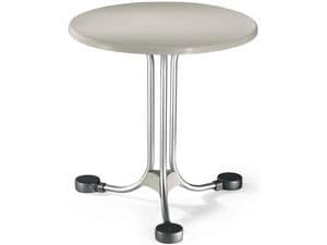 Table Ø 72 cod. 02, Round table for external balances in aluminum